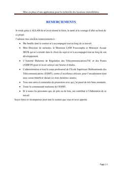 Gestion de location immobilière cas du Sénégal