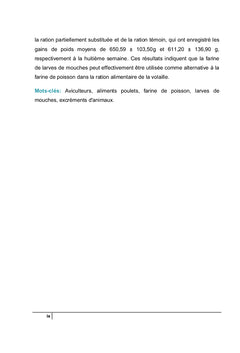 Production et valorisation des larves de mouches