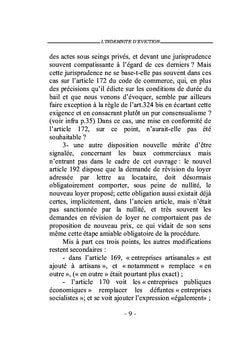 L'indemnité d'éviction