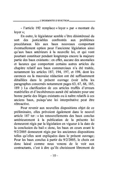 L'indemnité d'éviction