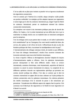La loi applicable au contrat du commerce international