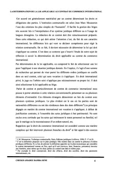 La loi applicable au contrat du commerce international