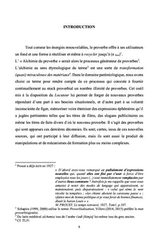 L'alchimie des nouvelles souches de proverbes