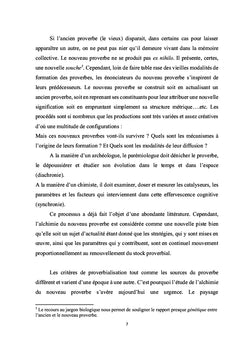 L'alchimie des nouvelles souches de proverbes