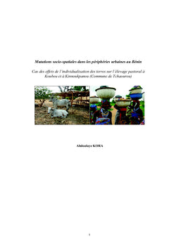 Mutations socio-spatiales dans les périphéries urbaines au Bénin