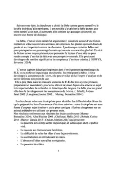 Fable et écriture créative
