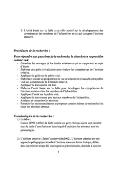 Fable et écriture créative
