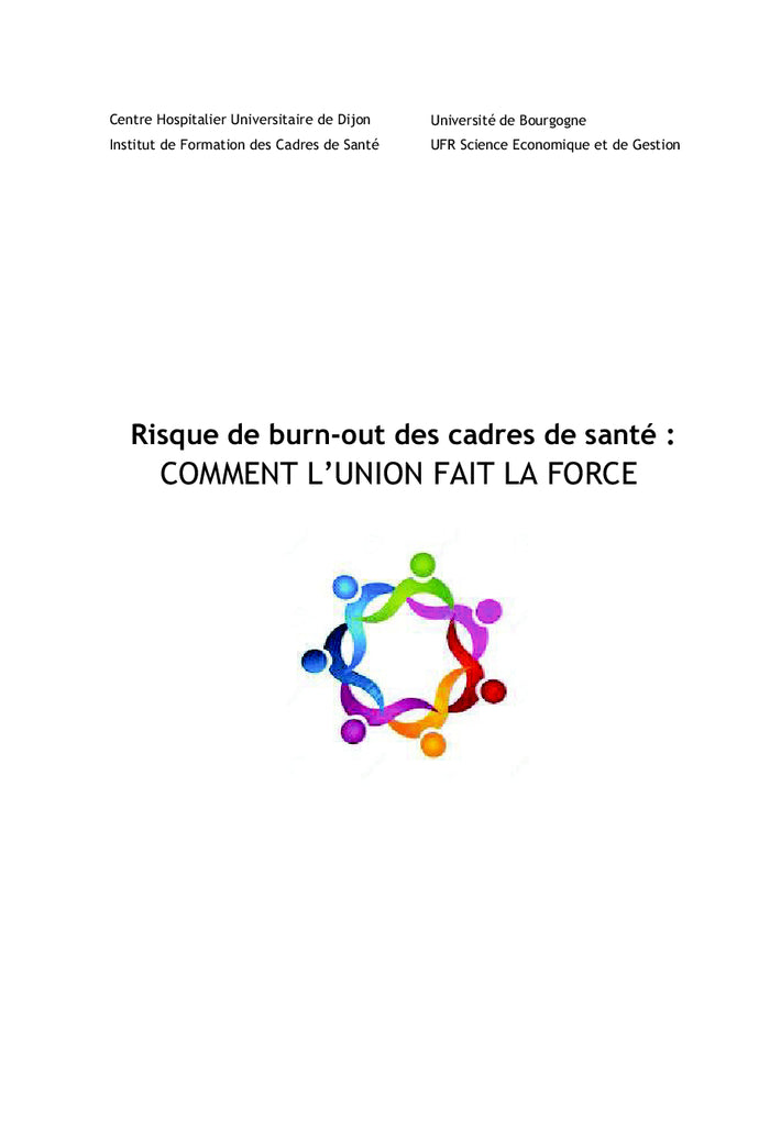 Risque de burn-out des cadres de santé