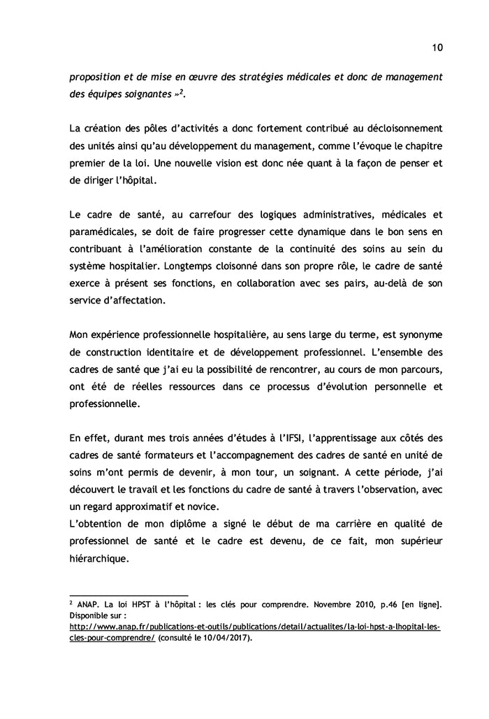 Risque de burn-out des cadres de santé