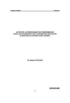 Activite antifongique du perydroxan