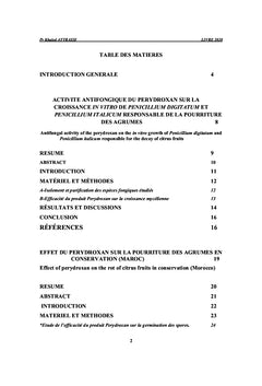 Activite antifongique du perydroxan