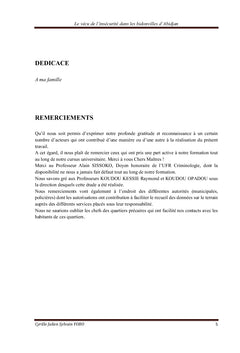 Le vécu de l'insécurité dans les bidonvilles d'Abidjan