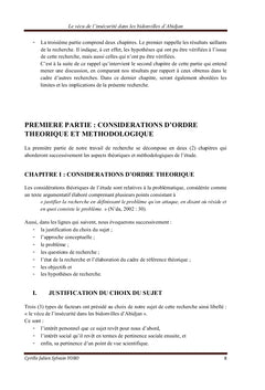 Le vécu de l'insécurité dans les bidonvilles d'Abidjan