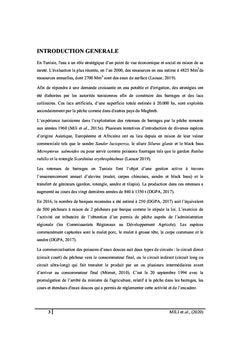 La pisciculture continentale en Tunisie