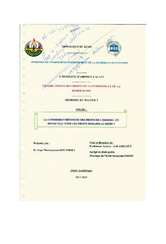 La Commission Béninoise des Droits de l'Homme
