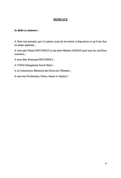 La Commission Béninoise des Droits de l'Homme