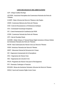 La Commission Béninoise des Droits de l'Homme