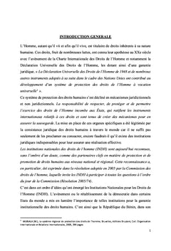 La Commission Béninoise des Droits de l'Homme