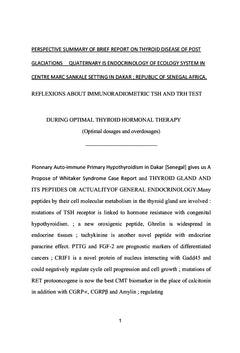 Rapport de recherches allocataires de Fondation Leopold Sedar Senghor