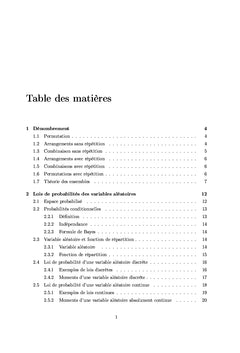 Cours de Probabilités et Statistiques niveau L1-L2