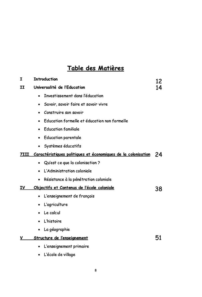 Problématique de l'éducation en Afrique