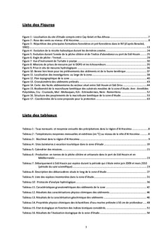 Étude biologique, halieutique et environnementale de la zone côtière entre le port de Cap Kelati