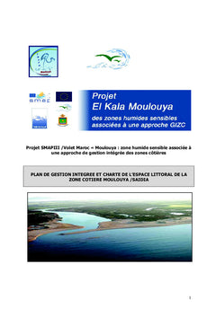 Plan de Gestion Intégrée de la Zone Côtière Moulouya / Saidia