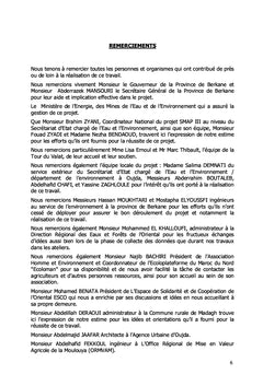 Plan de Gestion Intégrée de la Zone Côtière Moulouya / Saidia
