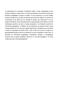 Dynamique de l'ensablement et protection des Niayes de Mboro