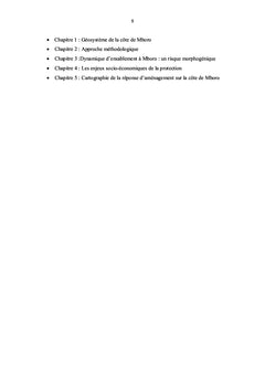 Dynamique de l'ensablement et protection des Niayes de Mboro