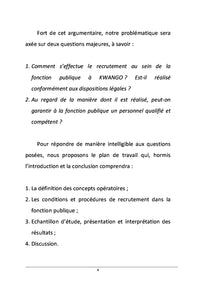 La problématique du recrutement dans la fonction publique congolaise