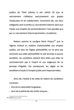 La problématique du recrutement dans la fonction publique congolaise