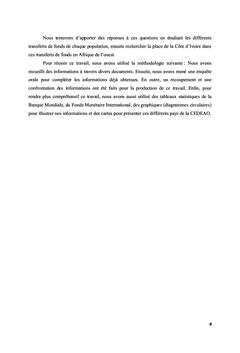 Les Transferts de Fonds de la Diaspora CEDEAO