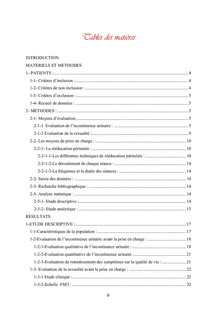 Apport de la rééducation périnéale dans l'incontinence urinaire d'effort et la sexualité féminine