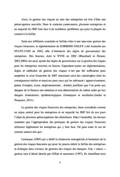 AUDIT INTERNE ET GESTION DES RISQUES DE CREDIT DANS LES IMF AU CAMEROUN