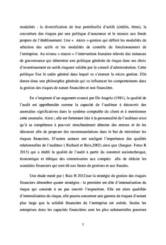 AUDIT INTERNE ET GESTION DES RISQUES DE CREDIT DANS LES IMF AU CAMEROUN