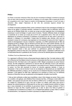 Problématique du financement des PME au Sénégal