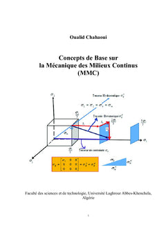 Concepts de Base sur la Mécanique des Milieux Continus (MMC)