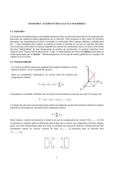 Concepts de Base sur la Mécanique des Milieux Continus (MMC)