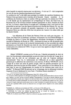La pratique du veto au CS de l'ONU à l'orée de la paix internationale