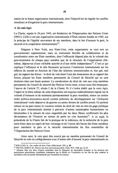 La pratique du veto au CS de l'ONU à l'orée de la paix internationale