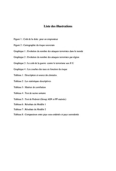 Analyse économique du terrorisme et de son impact