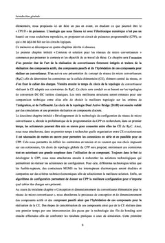 Réseaux de micro convertisseurs