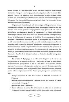 Extraction du Sable de la Colline de Mugara