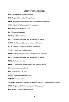 Mise en oeuvre de la responsabilité sociétale dans les organisations du Cameroun