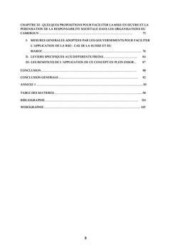 Mise en oeuvre de la responsabilité sociétale dans les organisations du Cameroun
