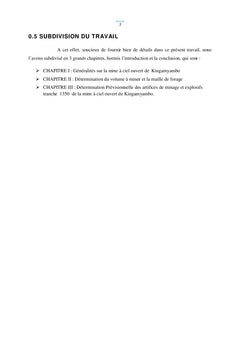 Paramètres de minage de la mine à ciel ouvert