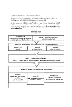 Education Physique en formation : une approche transversale