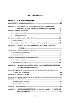 La création de valeur par les entreprises Camerounaises