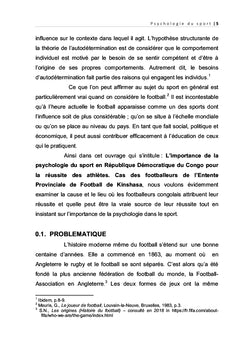 L'importance de la psychologie du sport en République Démocratique du Congo